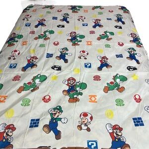 Super Mario Twin Sheet Nintendo 2022 Official Licensed Bedding‎ Luigi Yoshi